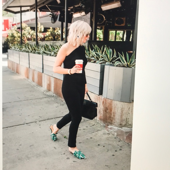 SCHUTZ Green Leaf Print Mules - Picture 5 of 5